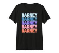 Barney Funny Modern Repetitive Text Design First Name Barney Maglietta Premium