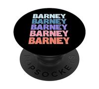 Barney Funny Modern Repetitive Text Design First Name Barney PopSockets PopGrip Adesivo