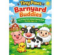 Barnyard Buddies: Big Bold Farm Animals Coloring Book for Kids Ages 3-6