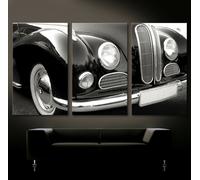 Barocco BMW 501 502 Tela Immagine da Parete XXL Arte Nero Bianco Oldtimer
