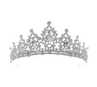 Barocco Vintage Principessa Nuziale Corona Copricapo Cristallo Tiara Per Le Donne Corona di Nozze Accessori Del Vestito Dei, Cristallo