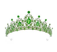 Barocco Vintage Principessa Nuziale Corona Copricapo Cristallo Tiara Per Le Donne Corona di Nozze Accessori Del Vestito Dei, Cristallo