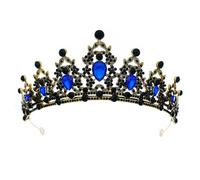 Barocco Vintage Principessa Nuziale Corona Copricapo Cristallo Tiara Per Le Donne Corona di Nozze Accessori Del Vestito Dei, Cristallo