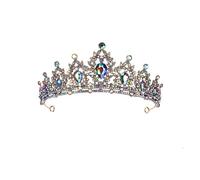 Barocco Vintage Principessa Nuziale Corona Copricapo Cristallo Tiara Per Le Donne Corona di Nozze Accessori Del Vestito Dei, Cristallo