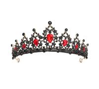 Barocco Vintage Principessa Nuziale Corona Copricapo Cristallo Tiara Per Le Donne Corona di Nozze Accessori Del Vestito Dei, Cristallo