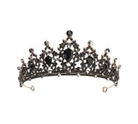Barocco Vintage Principessa Nuziale Corona Copricapo Cristallo Tiara Per Le Donne Corona di Nozze Accessori Del Vestito Dei, Cristallo