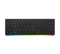 BAROCCOMiSTEL AIRONE Tastiera Meccanica BT, Layout 65%, Switch Cherry MX ULP, Retroilluminazione RGB, Cavo USB-C, Windows/MacOS/iOS, Supporto Macro, Portatile, Super Sottile/Super Leggero, Nero