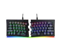 BAROCCOMiSTEL MiSTEL MD600 Alpha BT RGB, Tastiera Split, Tastiera Meccanica Ergonomica, 60%, PBT Double Shot Keycap (Trasparente), Bluetooth5.0, Compatibile Mac/Windows OS (Rosso Silenzioso)
