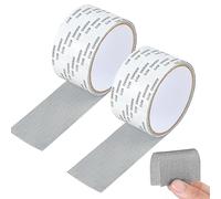 Baroce Nastro Ripara Zanzariere Adesivo Invisibile 2 pcs Kit Ripara Zanzariera Adesiva 5 cm x 2 m Autoadesiva Nastro Adesivo per Zanzariere Riparazione di Finestre e Porte Anti-zanzara Insetto