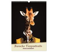 Barocke Tierportraits - Kunst und Klassik (Wandkalender 2026 DIN A3 hoch), CALVENDO Monatskalender: Eleganz und Schönheit im zeitlosen Stil.
