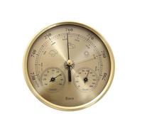 Barometri da 130 mm, termometri, igrometro, telaio in acciaio inox, grande misuratore meteorologico da pesca, per appassionati di attività all'aperto, barometro in acciaio inox per pesca all'aperto