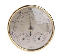 Barometro 3 in 1, barometro per interni, termometro igrometro, stazione meteo analogica da 12,7 cm, barometri per la parete di casa, tipo di quadrante, per decorazione da parete per interni e ufficio