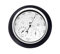 Barometro a quadrante Termometro Igrometro 3 in 1 Multifunzione Meccanico Quadrante Pressione barometrica Previsioni Meteo(Gold)