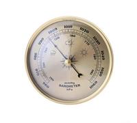 Barometro con telaio in metallo con manometro meccanico per uso domestico per monitorare in modo affidabile le variazioni meteorologiche (108 mm)