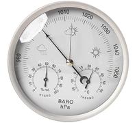 Barometro, Stazione meteorologica 3 in 1 da parete, termometro, igrometro e barometro con quadrante 5,2 pollici