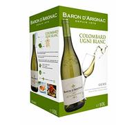 Baron d'Arignac - Vino Bianco 10L - Vino di Francia - Bag in Box BIB 10L (1 x 10L)