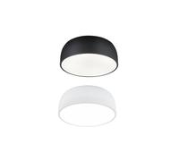 BARON PLAFONIERA MODERNA A CUPOLA IN METALLO NERO O BIANCO DIAMETRO CM 52 LAMPADINE ATTACCO E27