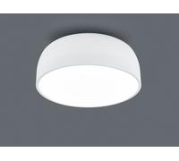 BARON PLAFONIERA TONDA METALLO BIANCO CON DIFFUSORE SATINATO D.52 CM 4 LUCI ATTACCO E27