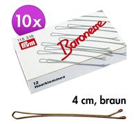 Baronessa capelli clip Marrone