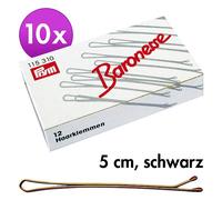 Baronessa capelli clip Nero