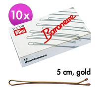 Baronessa capelli clip Oro