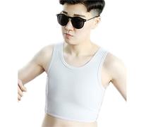 BaronHong Binder colorato Doppio Strato in Rete per Tomboy Trans Lesbian (Grigio, XL)