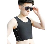 BaronHong Binder colorato Doppio Strato in Rete per Tomboy Trans Lesbian (Nero, S)