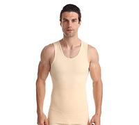 BaronHong Camicia da Uomo a Compressione Toracica Camicia Dimagrante Body Shaper Canotta Allenamento Canotte Addominali Canottiere (Skintone,XL)