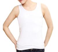 BaronHong Caso Canottiere Estate del Corsetto del Raccoglitore per Tomboy Lesbiche (Bianco, L)