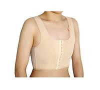 BaronHong Front 3 Row Hook Pettorina Traspirante Elastica Tomboy Trans Lesbian (Nudo, XL)