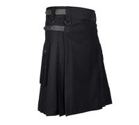 BaronHong Kilt in tartan da uomo con cintura e ampie tasche cargo, S