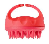 BaronHong Spazzola per shampoo, detergente per cuoio capelluto con setole morbide in silicone, massaggiatore per la crescita dei capelli, spazzola per capelli bagnati e secchi (rosso, M)
