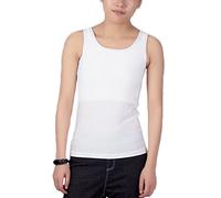 BaronHong Tomboy Chest Binder Solido Colore Vest Tank Summer Cool Cool (Bianco, S)