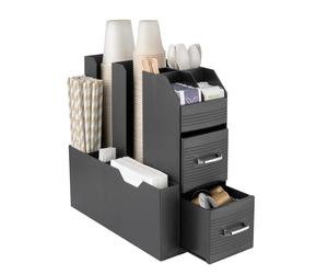 Baroni Home Coffee Station Porta Caffè Professionale, 11 sc Coffe Station - Nero