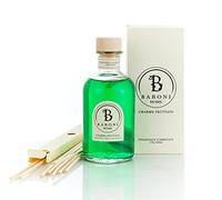 BARONI HOME Diffusore di Oli Essenziali Per Ambienti, Diffusore di Fragranze a Bastoncini,100% Naturale MADE IN ITALY 500 ml, Charme Fruttato