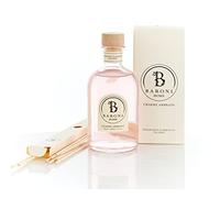 BARONI HOME Diffusore di Oli Essenziali Per Ambienti, Diffusore di Fragranze a Bastoncini,100% Naturale MADE IN ITALY 250 ml, Charme Ambrato