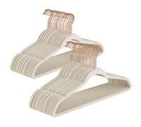 Baroni Home Grucce Velluto 50 pezzi, Grucce Appendiabiti 44,5 cm, Salvaspazio co