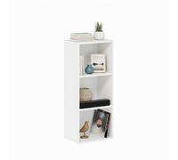 Baroni Home Libreria a Cubi Componibile, Scaffale Modulare Bianco a 3 Ripiani pe