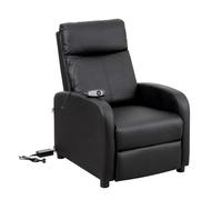 Baroni Home Poltrona Reclinabile in Soft Foam con Recliner Elettrico con