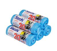 Baroni Home Sacchi Immondizia Super Resistenti 100 Pezzi 30 Litri, Sacchetti Pattumiera Antiforo e Antigoccia, Sacchi per Raccolta Differenziata, Blu