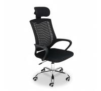 Baroni Home Sedia da Ufficio Ergonomica con Schienale Alto, Braccioli e Altezza Regolabile, Poggiatesta, Poltrona da Scrivania Girevole 360°, Seduta per Studio e Ufficio