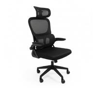 Baroni Home Sedia da Ufficio Ergonomica con Schienale Alto, Braccioli e Altezza Regolabile, Poggiatesta, Poltrona da Scrivania Girevole 360°, Seduta per Studio e Ufficio