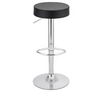 Baroni Home Sgabello Bar Girevole con Altezza Regolabile, Base Cromata con Poggi