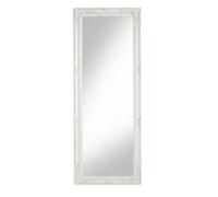 Baroni Home Specchio in Legno Bianco con Cornice Shabby, Specchiera da Parete Re