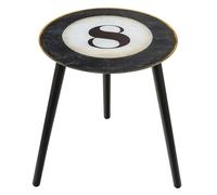 Baroni Home Tavolino Moderno in Vetro con Struttura in Metallo per Soggiorno, Camera da Letto, Ufficio, Multiuso, Tavolo Decorativo di Design Colorato,1 Ripiano, Biliardo, 42X42X40 cm