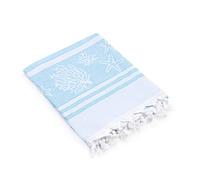 Baroni Home Telo Mare 100% Cotone Asciugamano Mare Super Assorbenza Telo da Spiaggia, Mare, Piscina, Asciugatura Rapida, 90x170 cm, Corallo Turchese