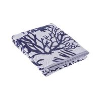 Baroni Home Telo Mare con Frange 100% Cotone, Asciugamano Mare Super Assorbente, Telo da Spiaggia ad Asciugatura Rapida, 90x160 cm, Jacquard Blu