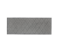 Baroni Home Testata del Letto Imbottita in Velluto Grigio con Struttura Interna in MDF, Doppio Gancio in Acciaio e Altezza regolabile, Facile Montaggio a Muro, Design Elegante e Confortevole,142x55 cm