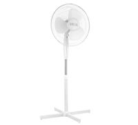 Baroni Home Ventilatore a Piantana 40 cm a 3 Velocità, Ventilatore da Terra con Inclinazione e Altezza Regolabili, Elica a 3 Pale 40 W Classe Energetica A, Bianco