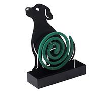 Baroni Porta Zampirone in Metallo Cane Nero. Portazampirone da interno o da esterno 14x5x19 cm